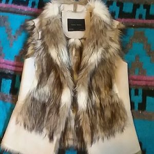 Zara faux fur vest
